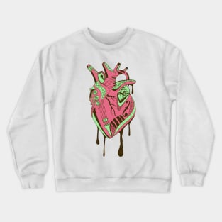 Pink Mint Musical Heart Crewneck Sweatshirt